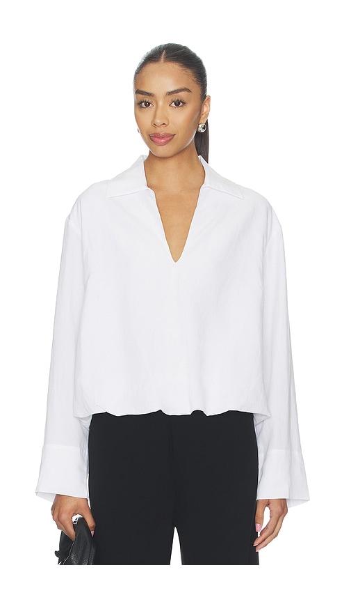 samsoe samsoe sadaphne shirt in white.