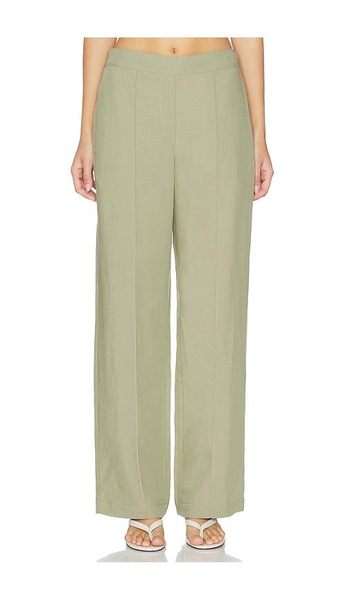 samsoe samsoe sahani trousers in sage.