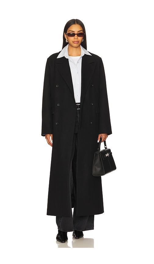 samsoe samsoe sajill coat in black.