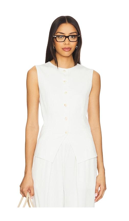 samsoe samsoe saruma vest in white.