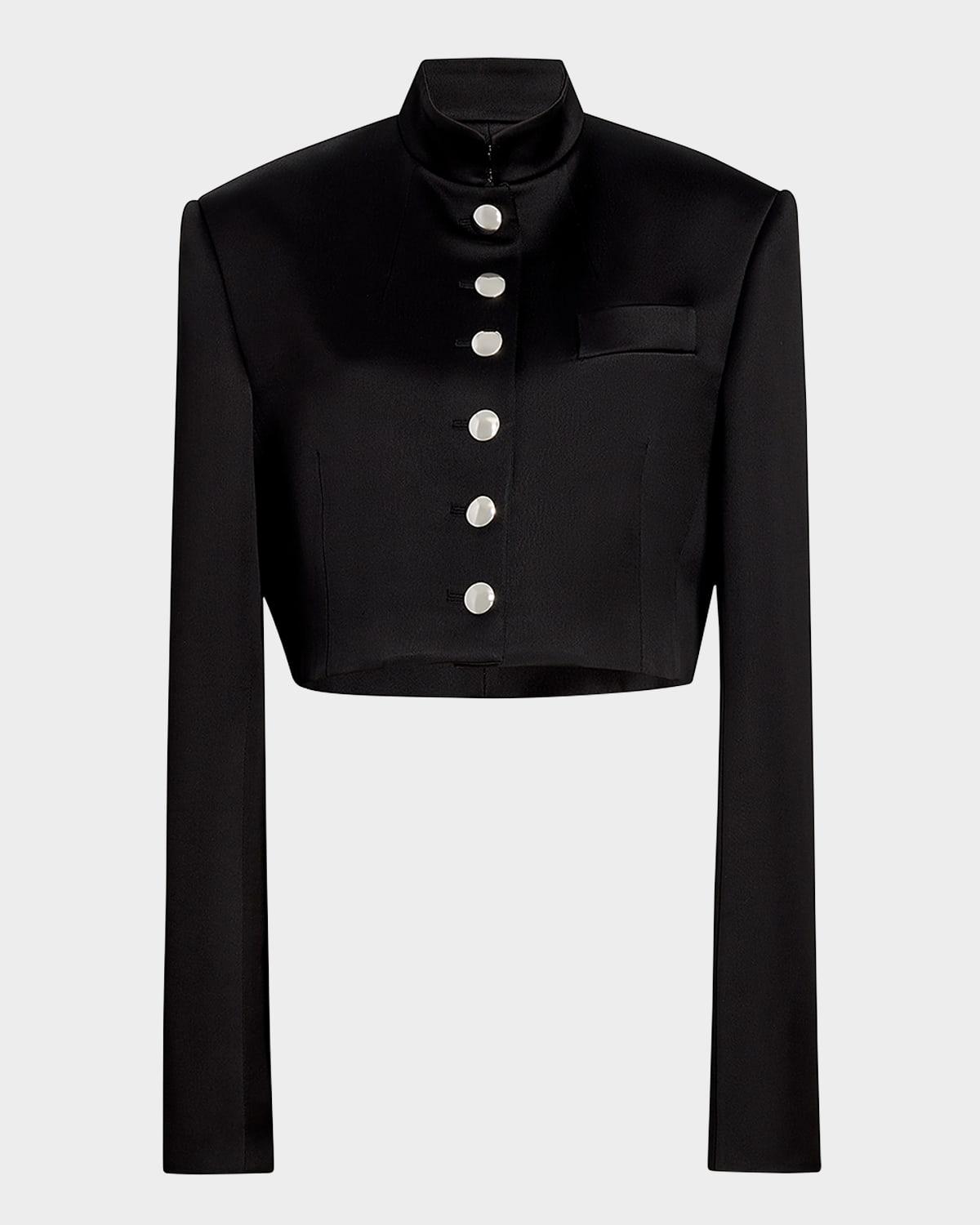 samuelson single-breasted crop jacket