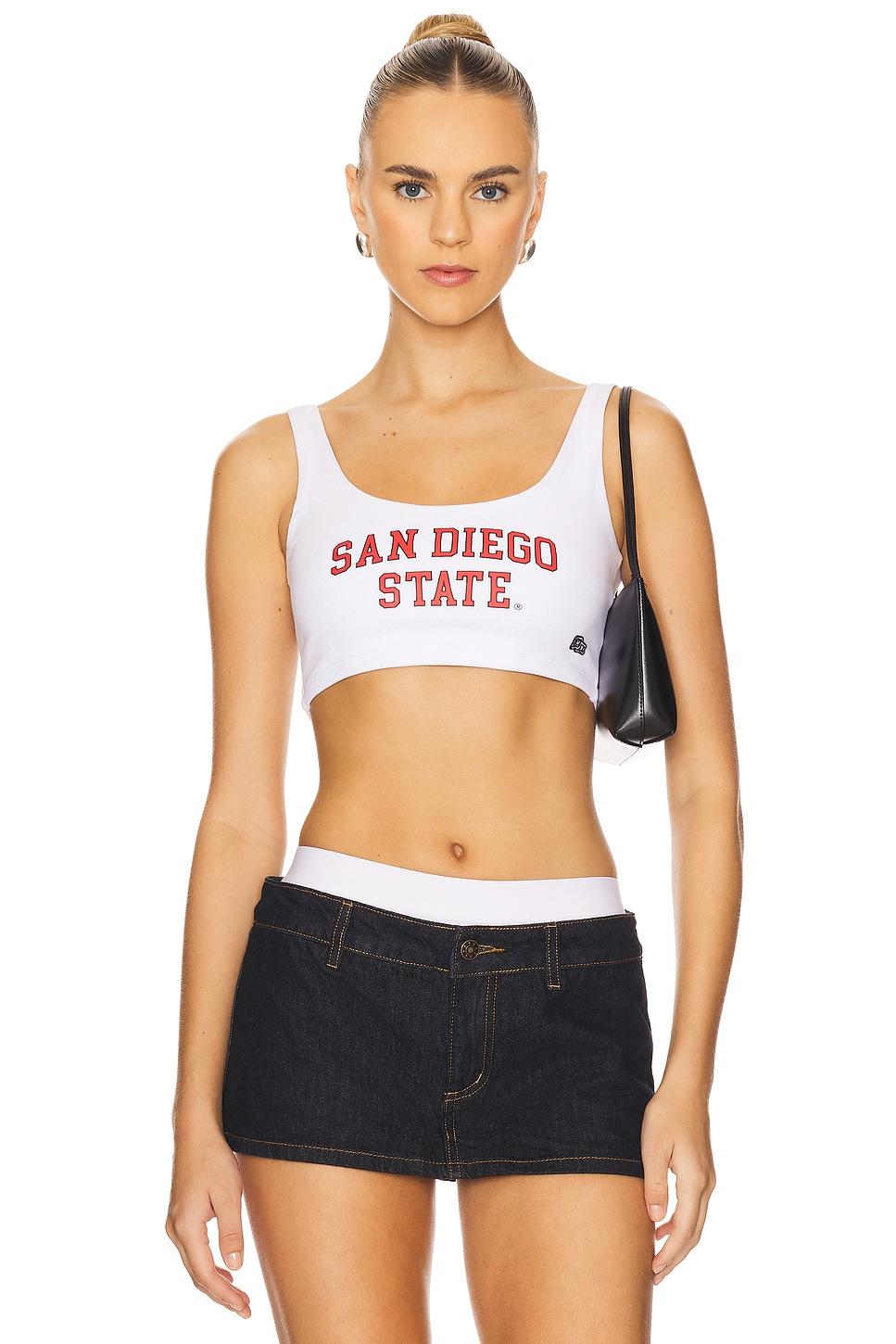 san diego state crop tank top