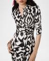 sana geometric-print midi wrap shirtdress
