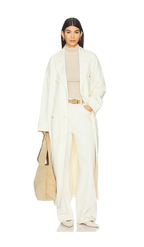 sancia alora trench coat in cream.