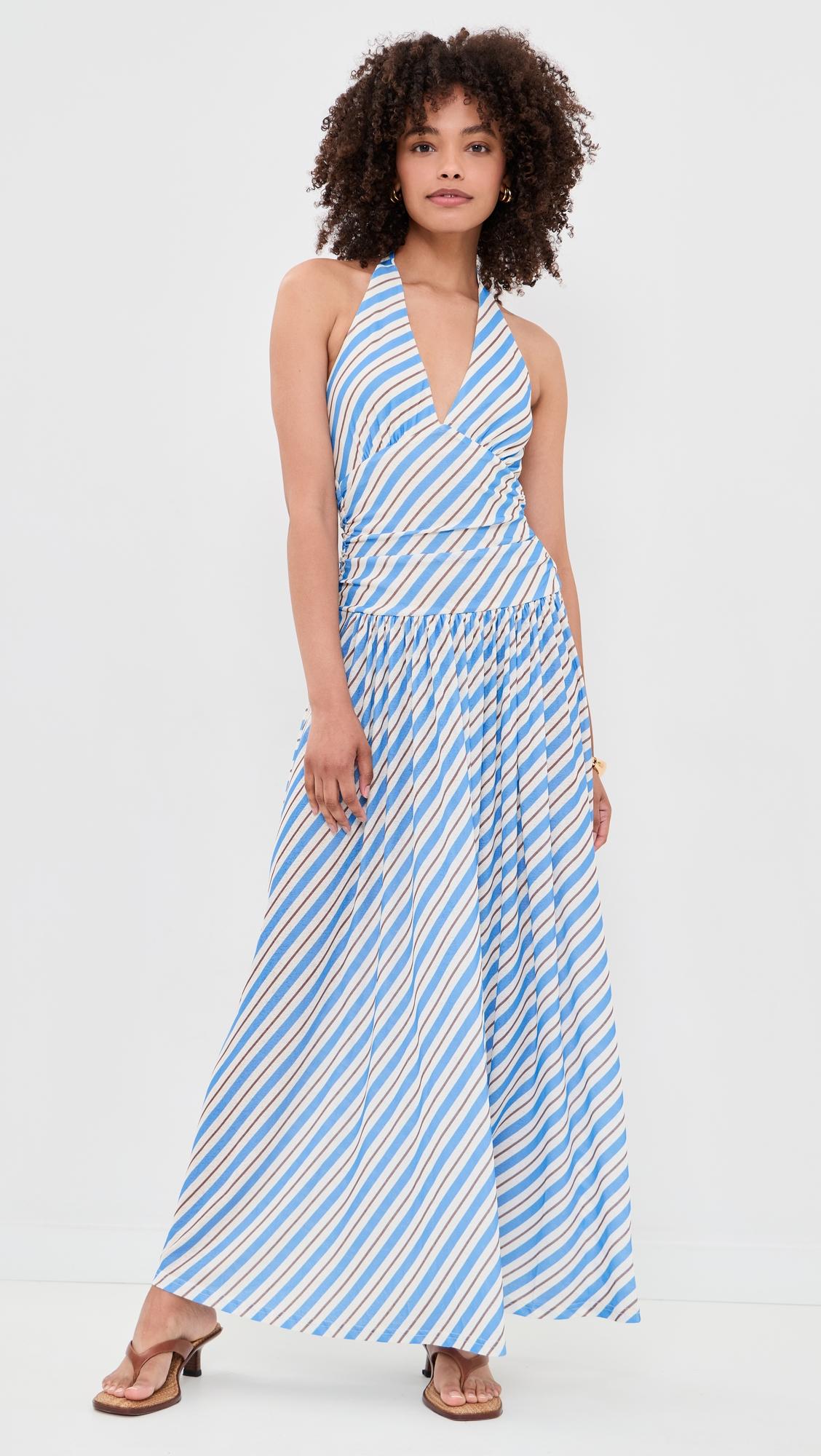 sancia halter midi dress