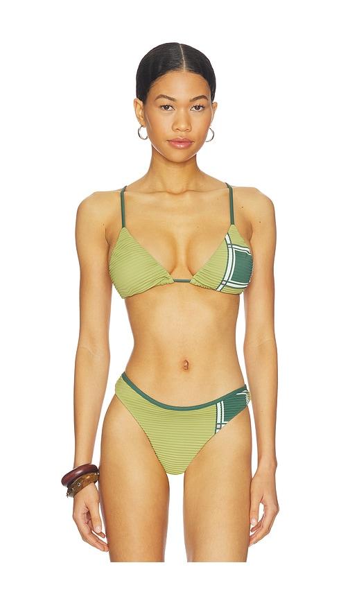 sancia the bailey bikini top in olive.