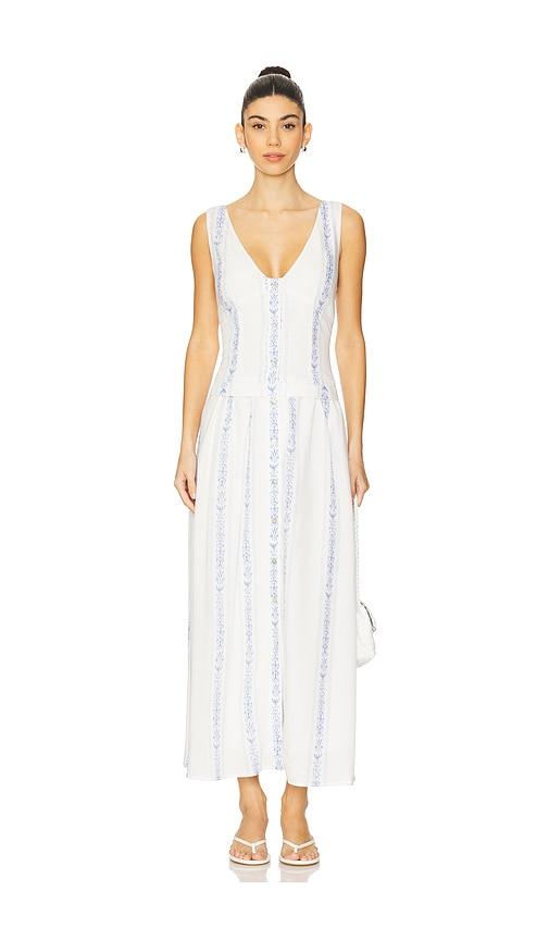 sancia the elenora dress in white.