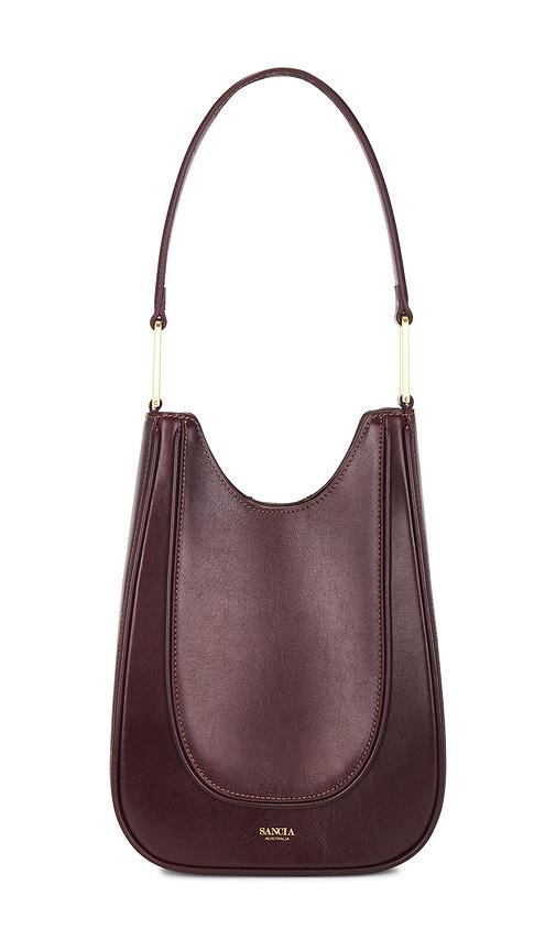 sancia the montero shoulder bag in brown.