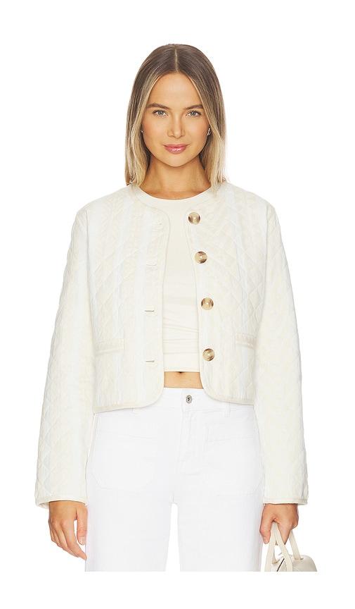 sanctuary crafted coco jacket in cream.