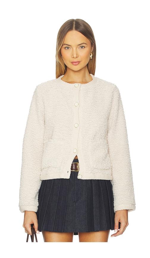 sanctuary cuddle up cardigan in cream.