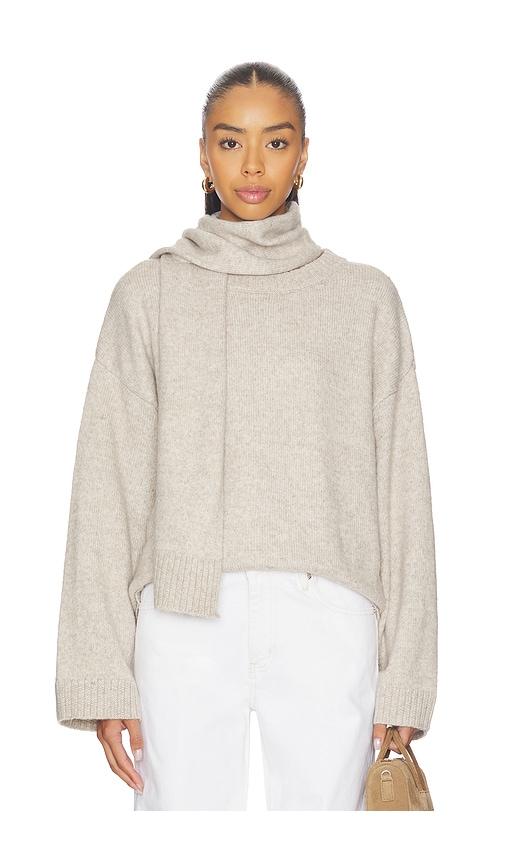 sanctuary go to sweater in taupe.