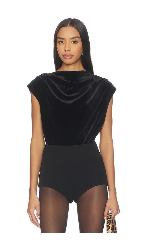 sanctuary pleated sleeveless top in black.