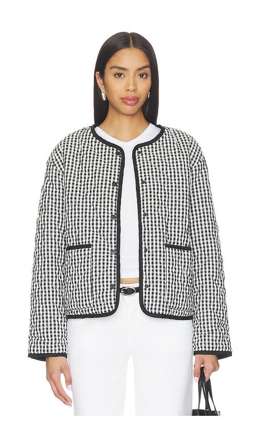 sanctuary rec jacket in black,white.