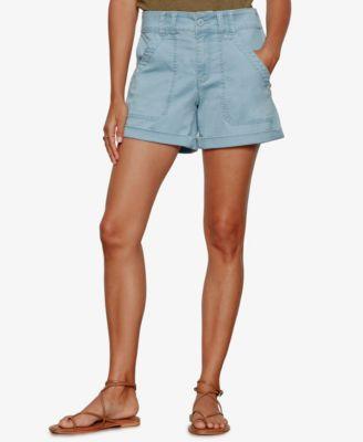 sanctuary womens mid rise stretch shorts