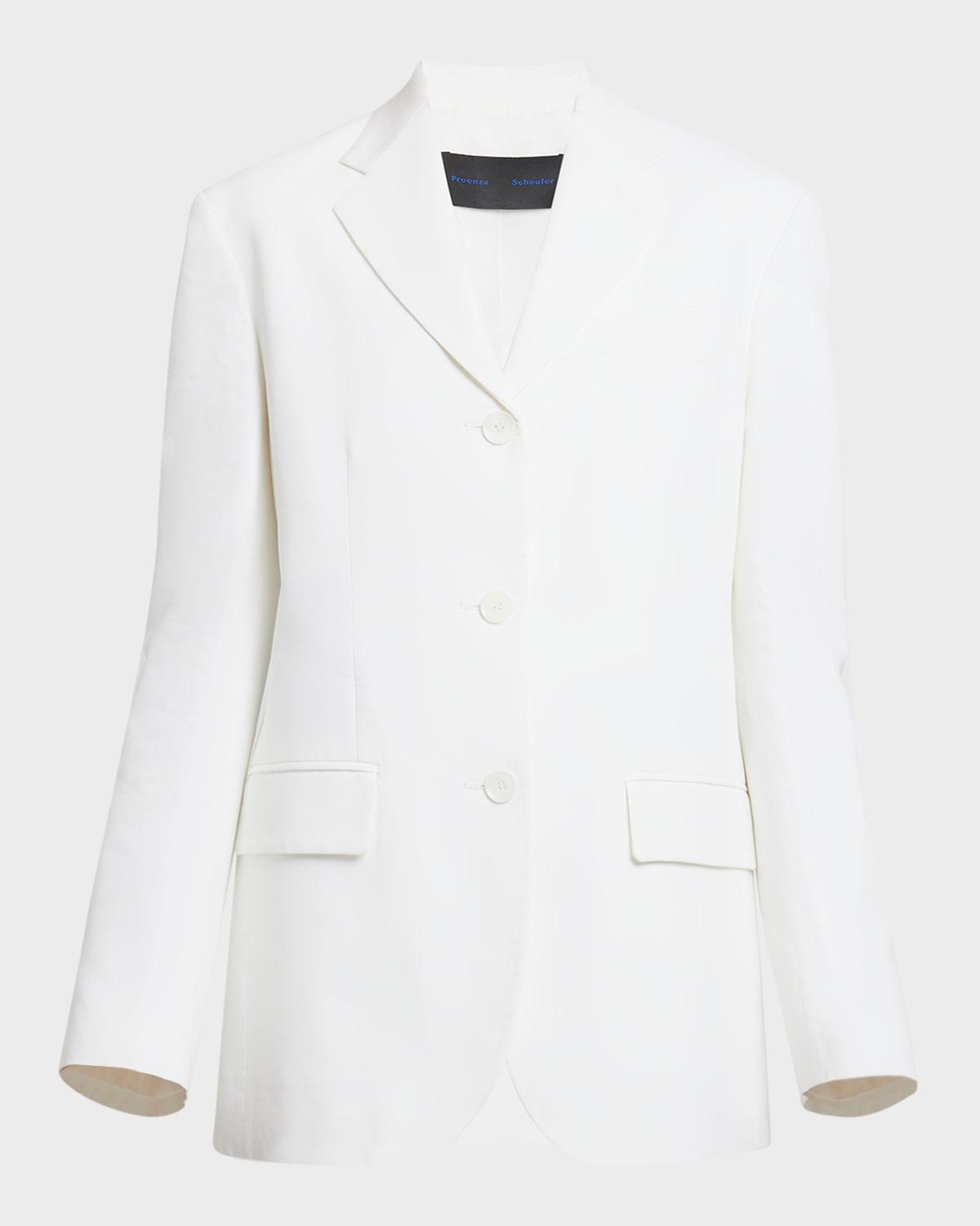 sandis cotton viscose suiting blazer