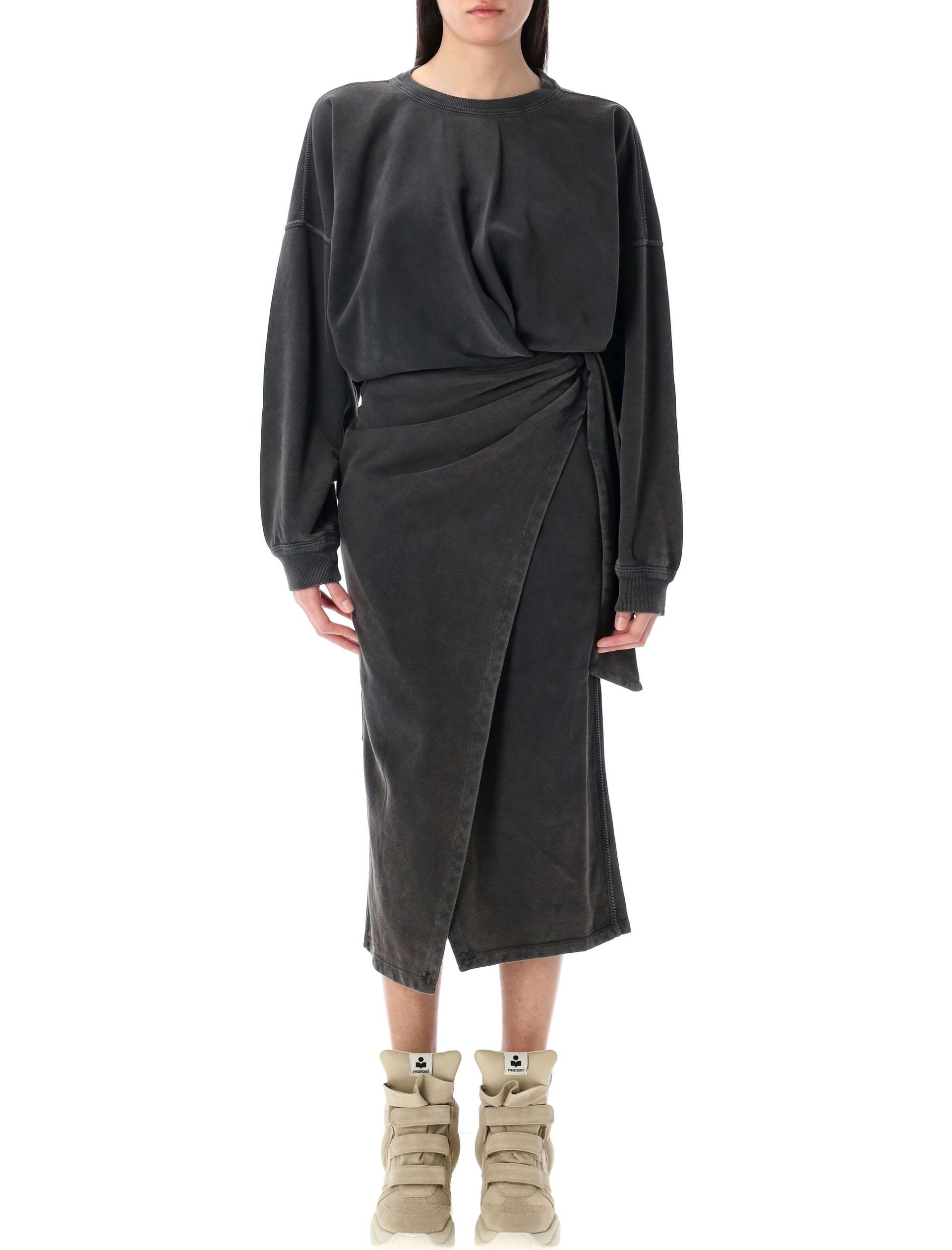 sandrine draped sweatshirt dress