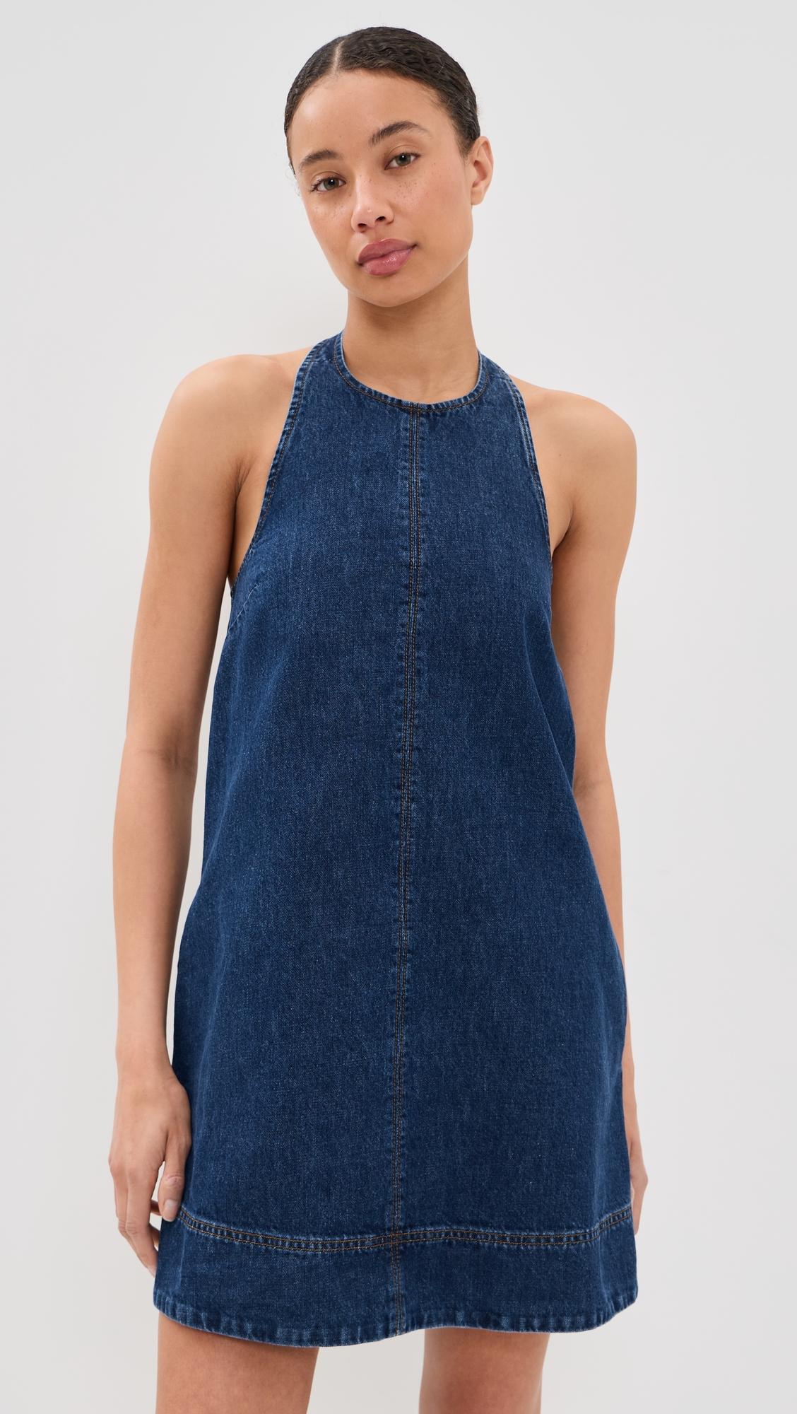 sandy denim mini dress