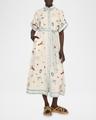 sandy embroidered shirtdress