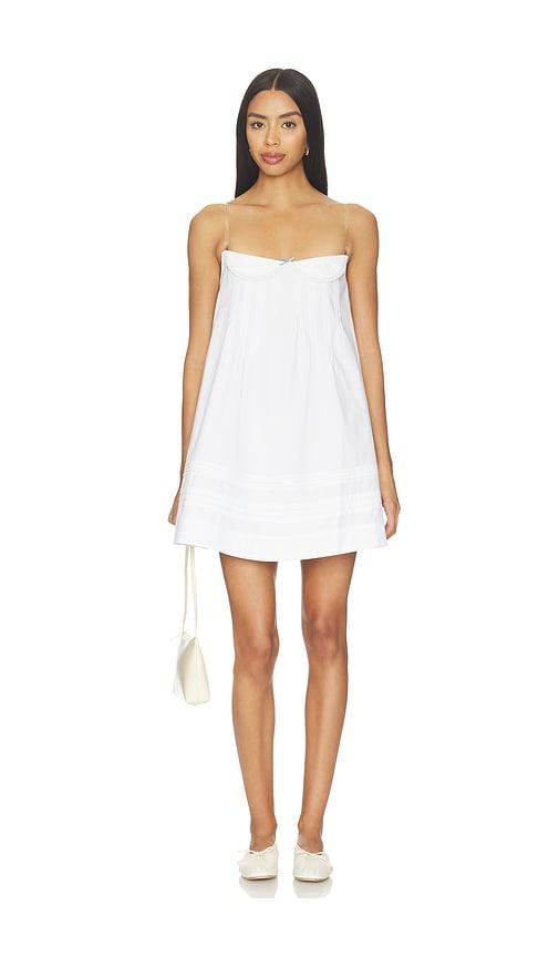 sandy liang patsy dress in white.