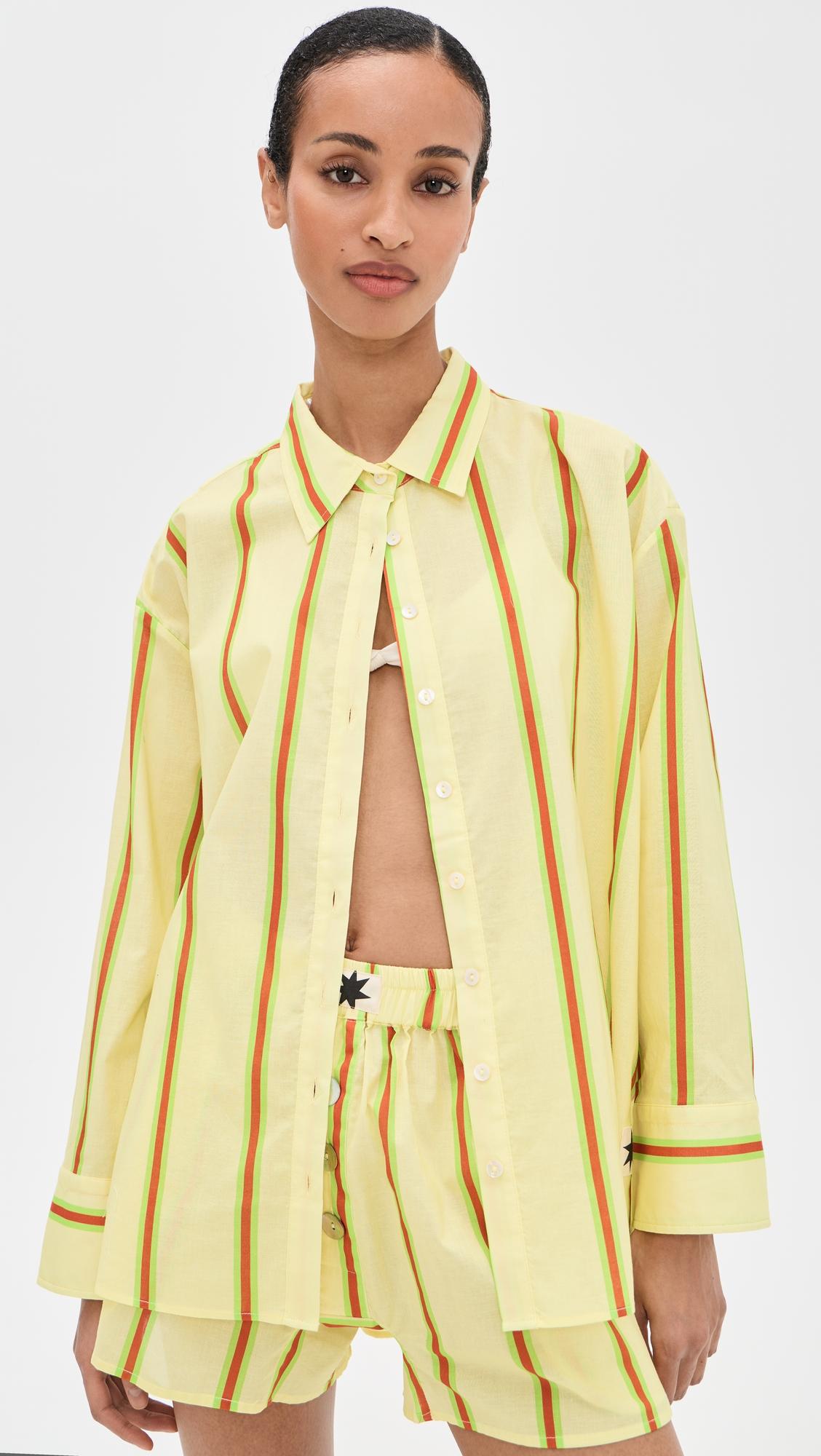 sandy stripe vines shirt