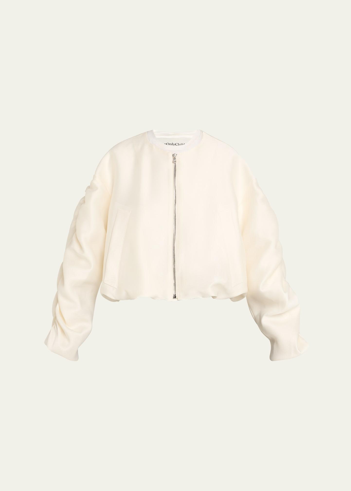 sanguinetti ruched back jacket