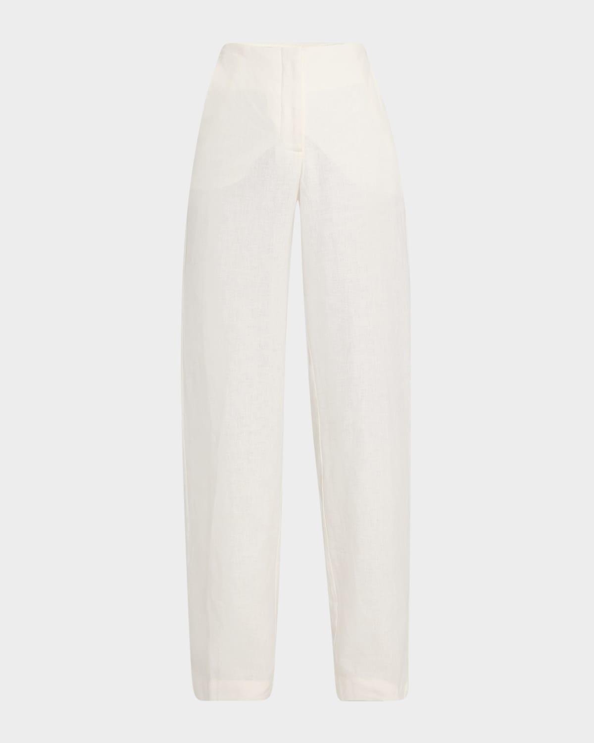 sanne tailored linen pants