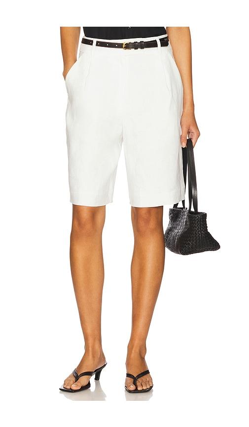 sans faff palermo shorts in white.