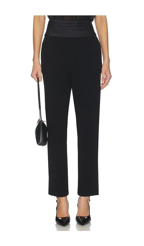 sans faff tuxedo cigarette pants in black.