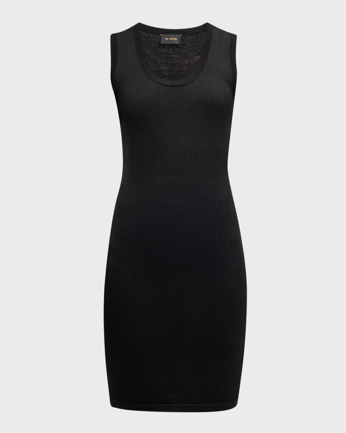 santiago knit scoop-neck sleeveless dress