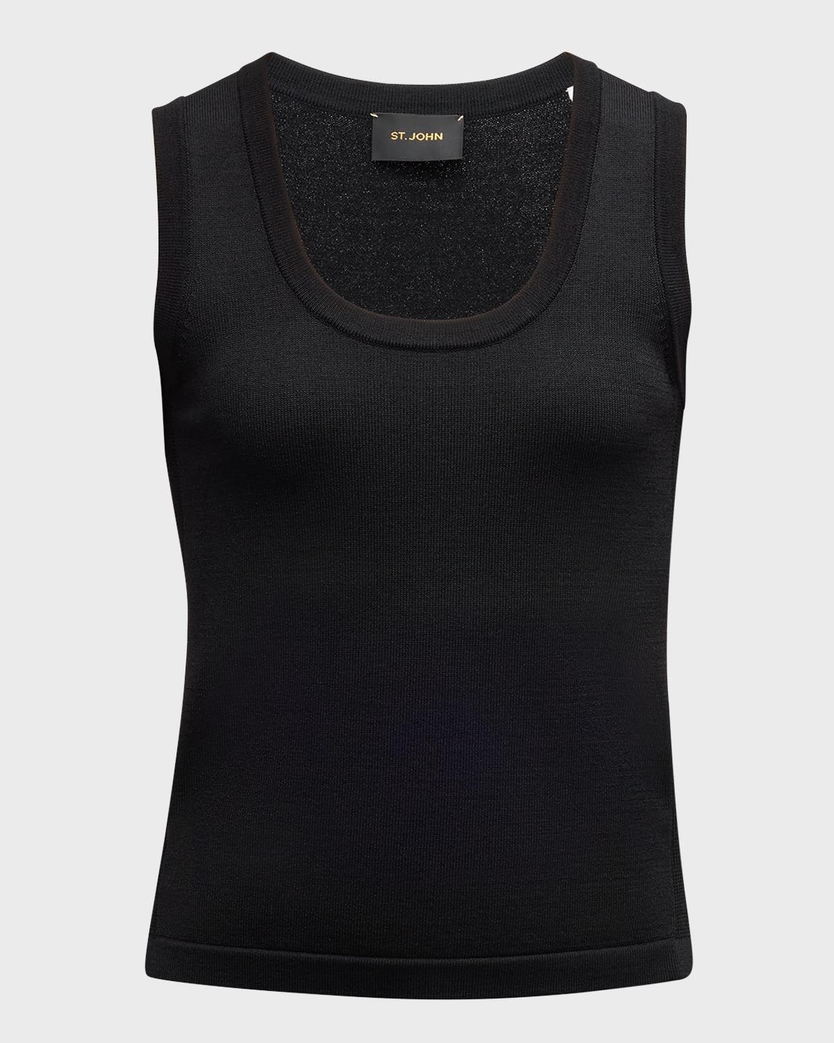 santiago knit scoop-neck tank top