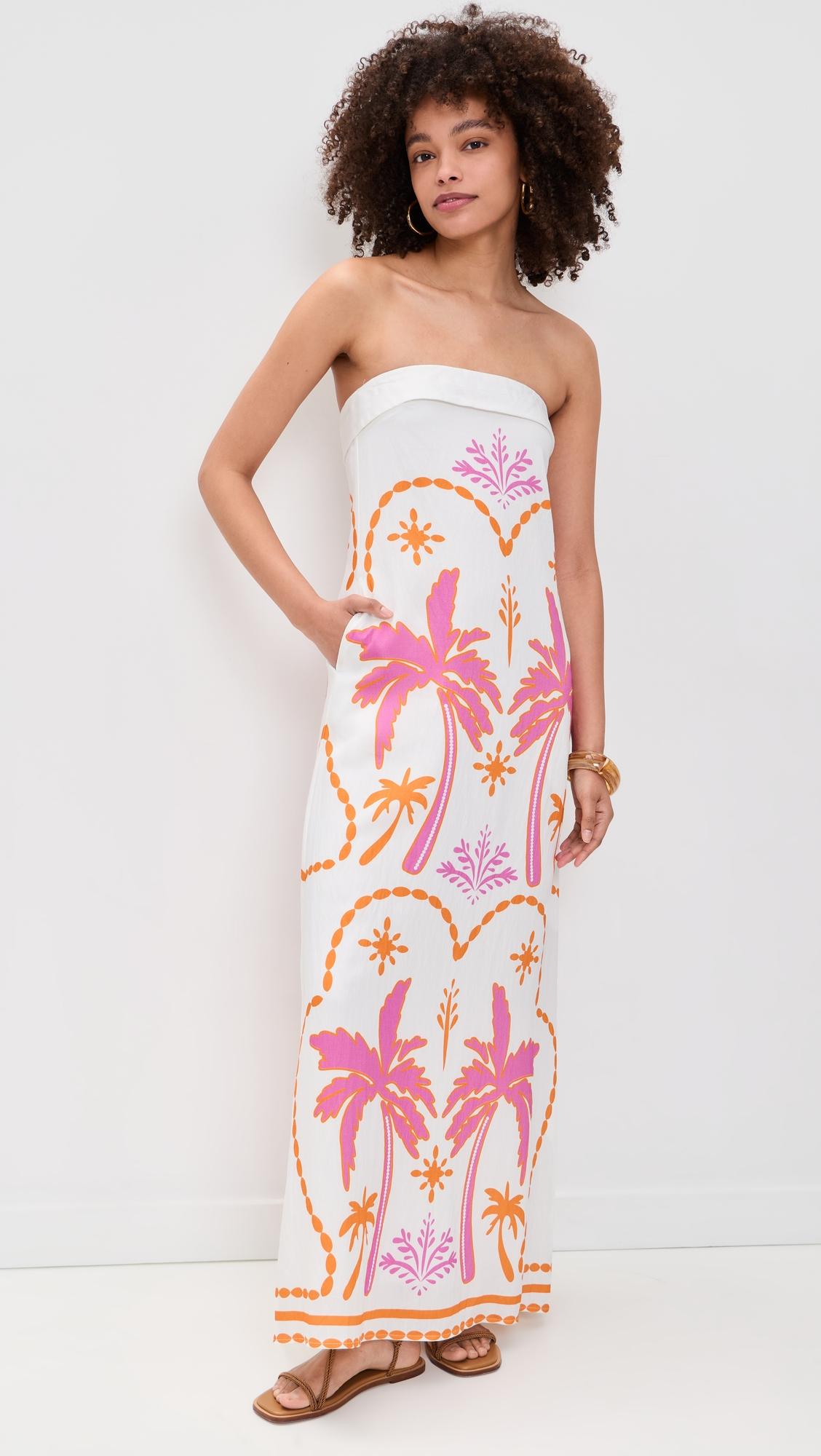 saphira strapless maxi dress