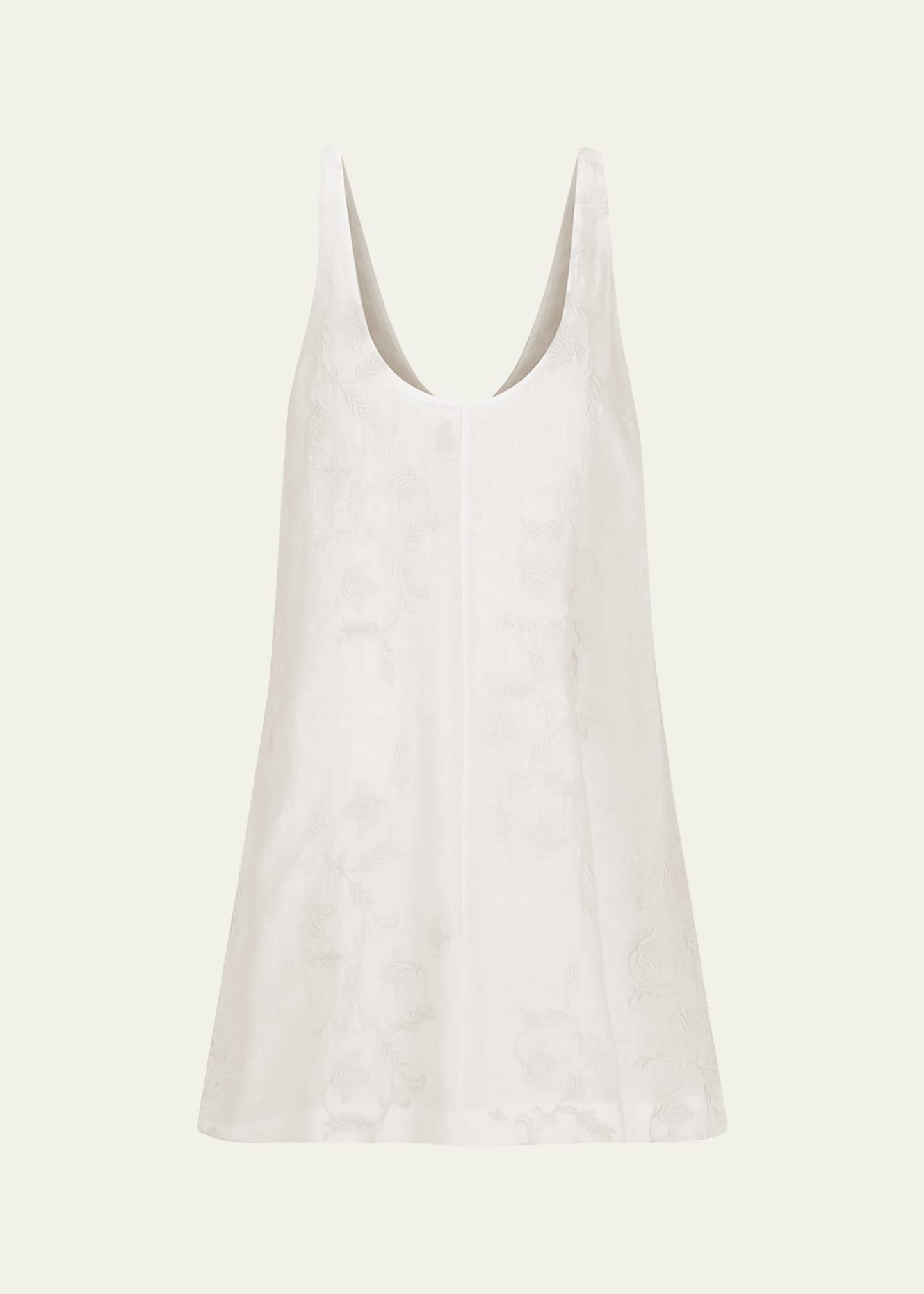 sara embroidered mini dress