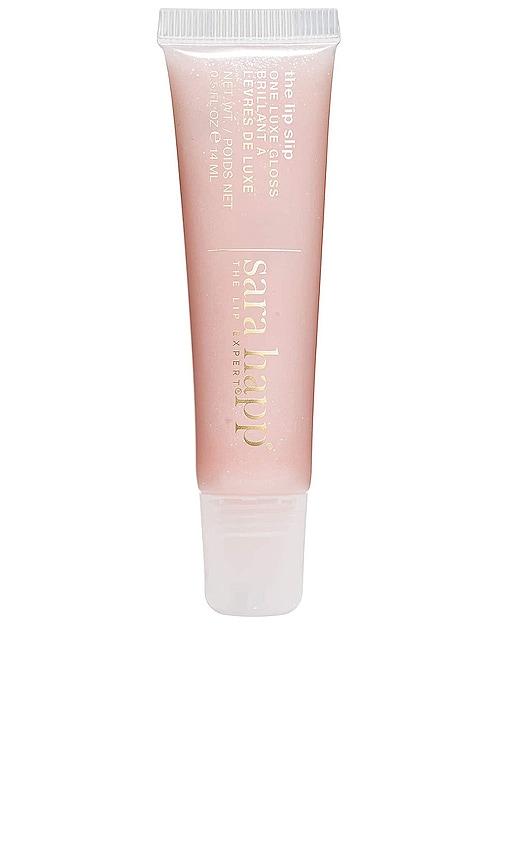 sara happ the lip slip gloss in pink.