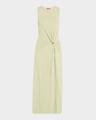 saralien gathered sleeveless maxi dress