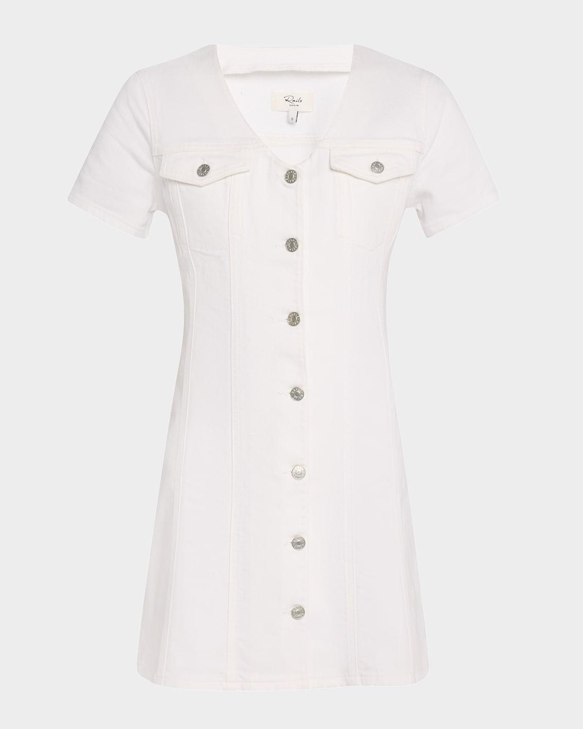 saratoga denim mini dress