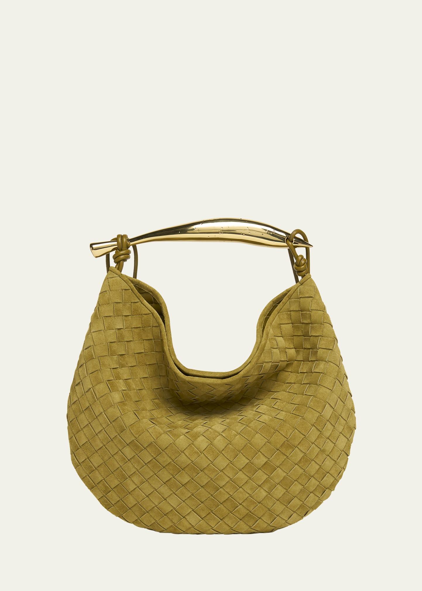 sardine medium suede hobo bag