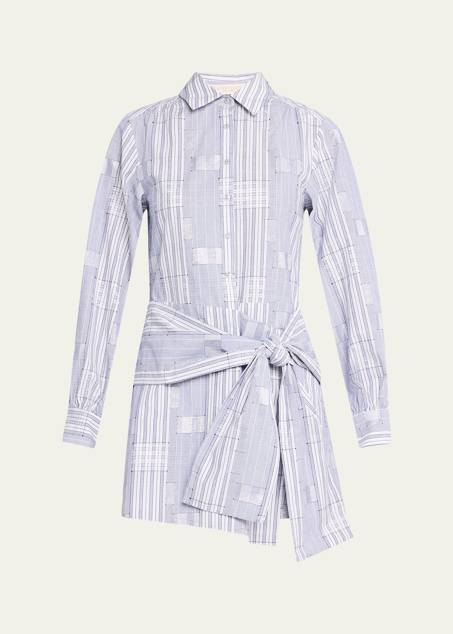 sariah belted mini shirtdress