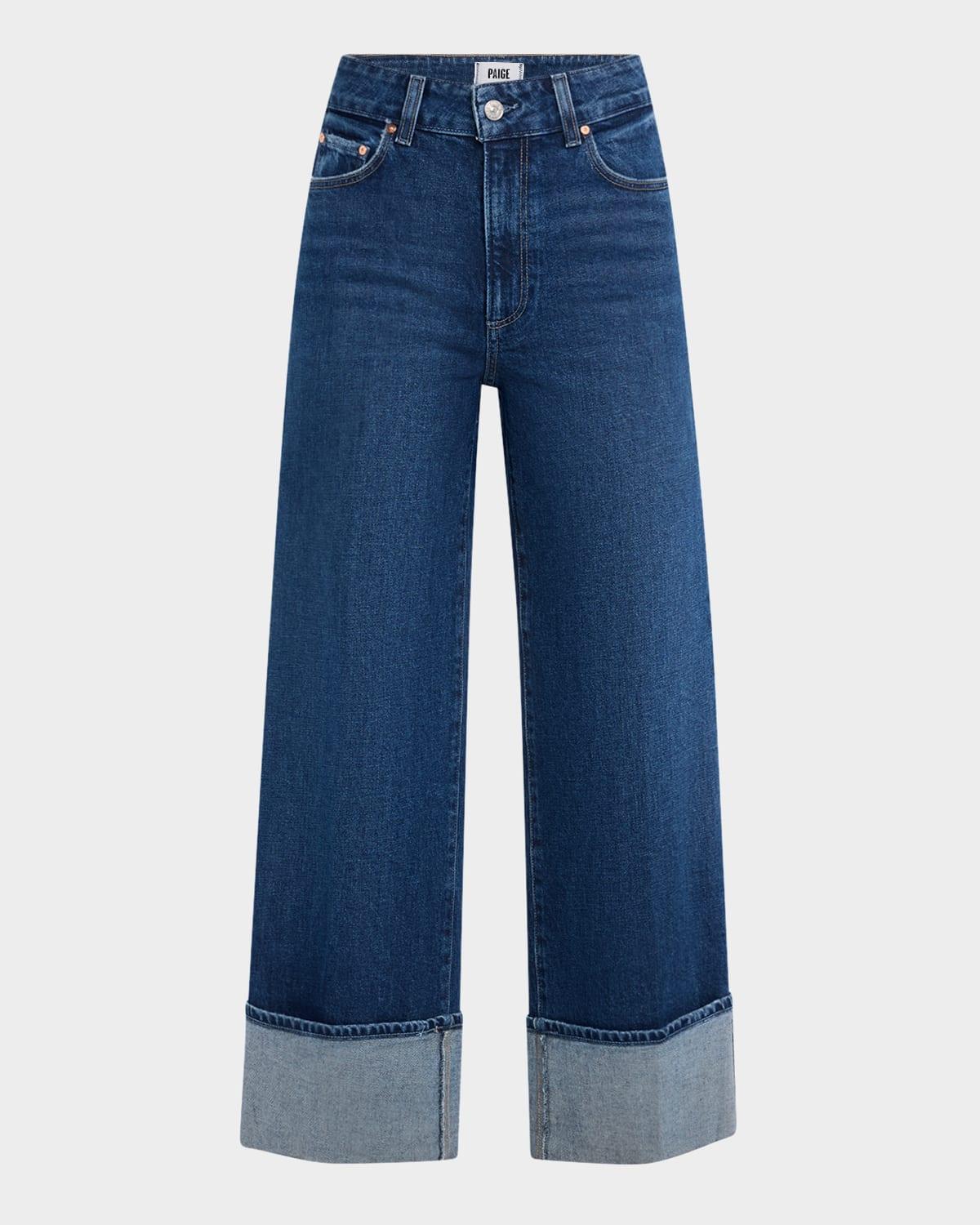 sasha ankle jeans with wide cuff