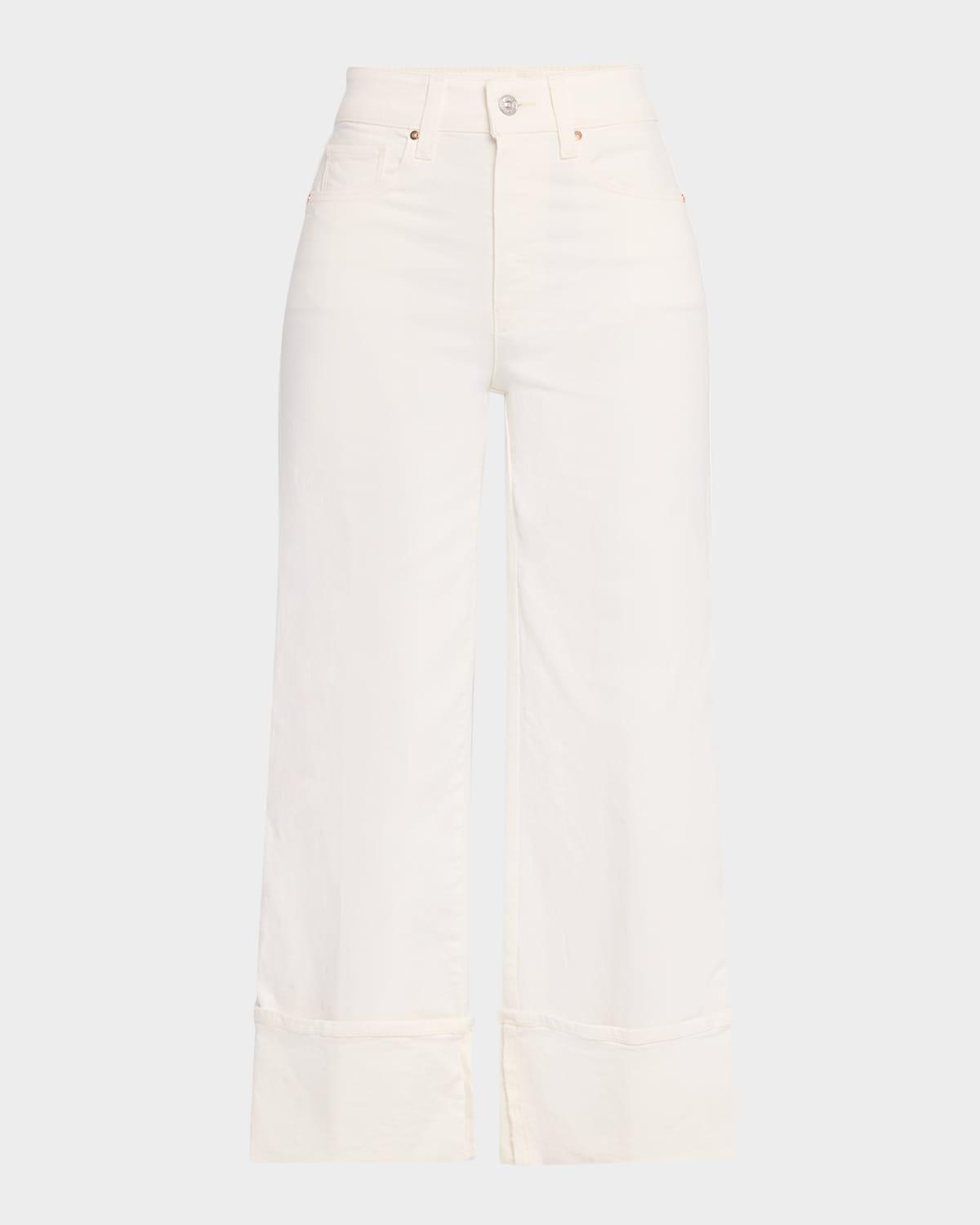 sasha ankle jeans with wide cuffs