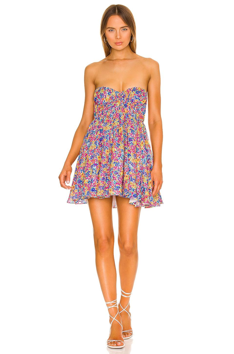 sasha strapless mini dress
