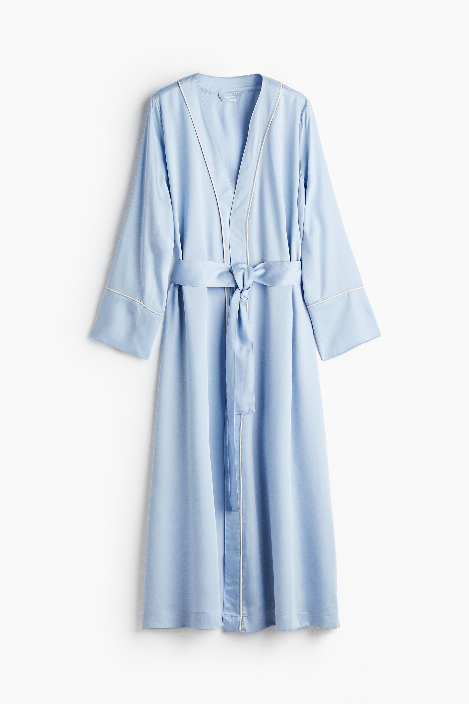 satin bathrobe