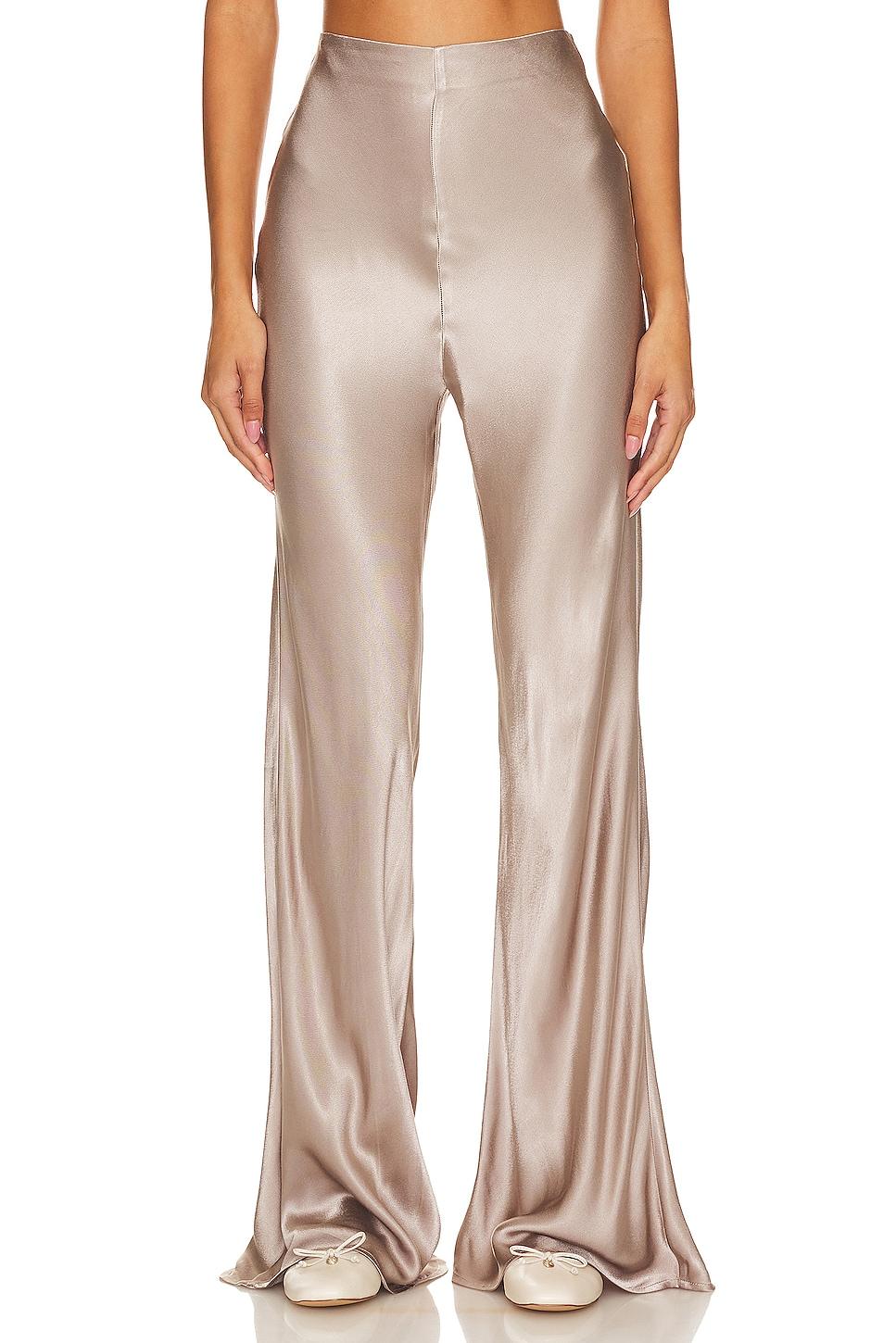satin bell pant