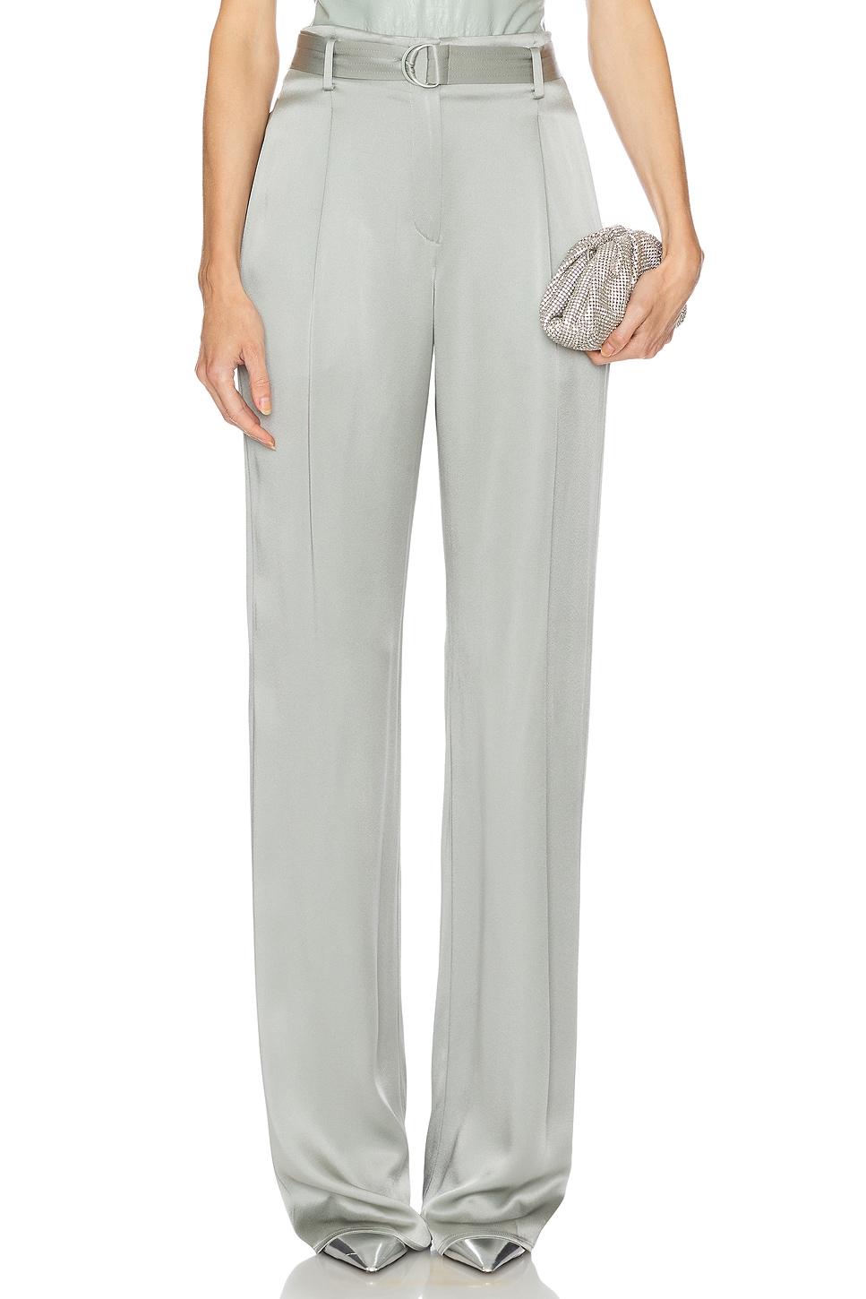 satin belted pant
