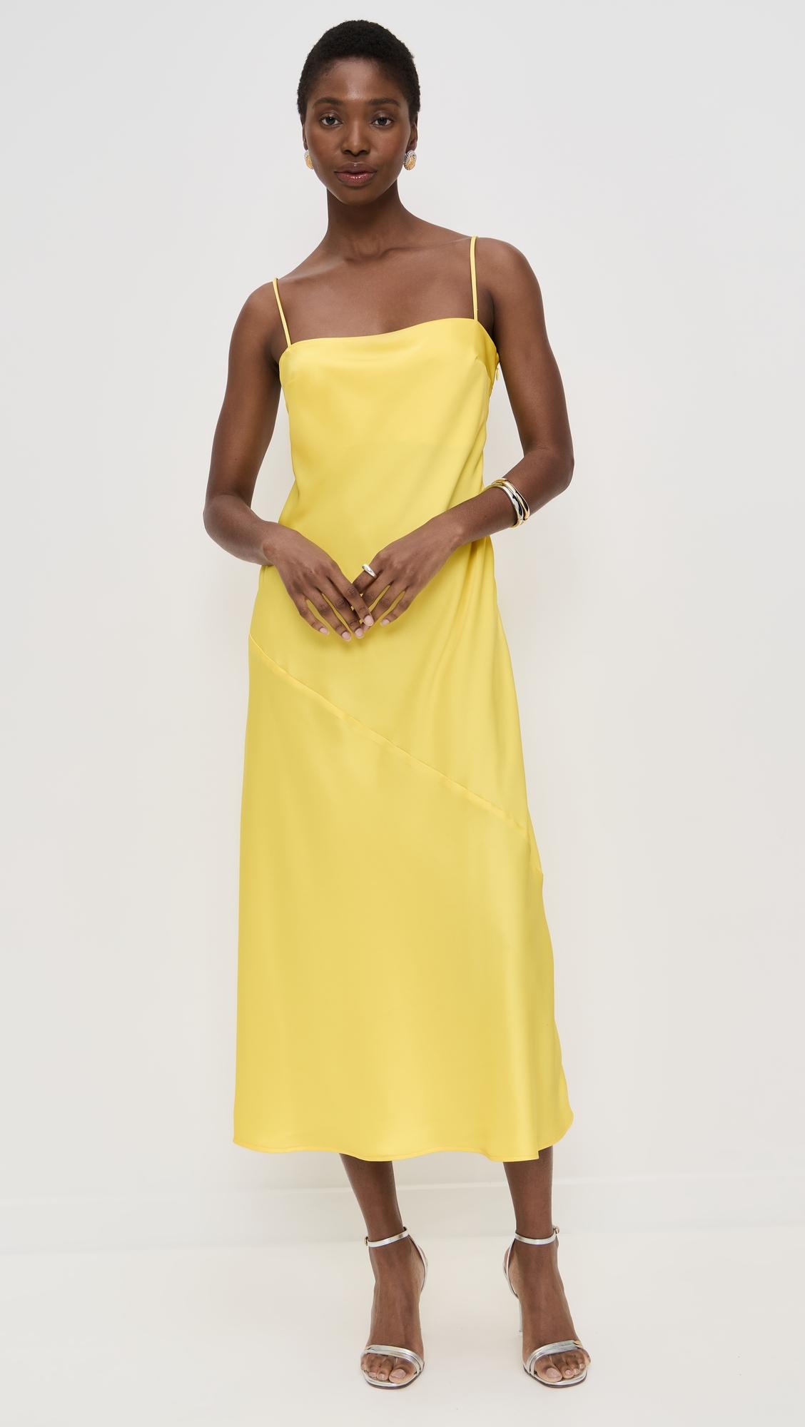 satin bias cut slip dress