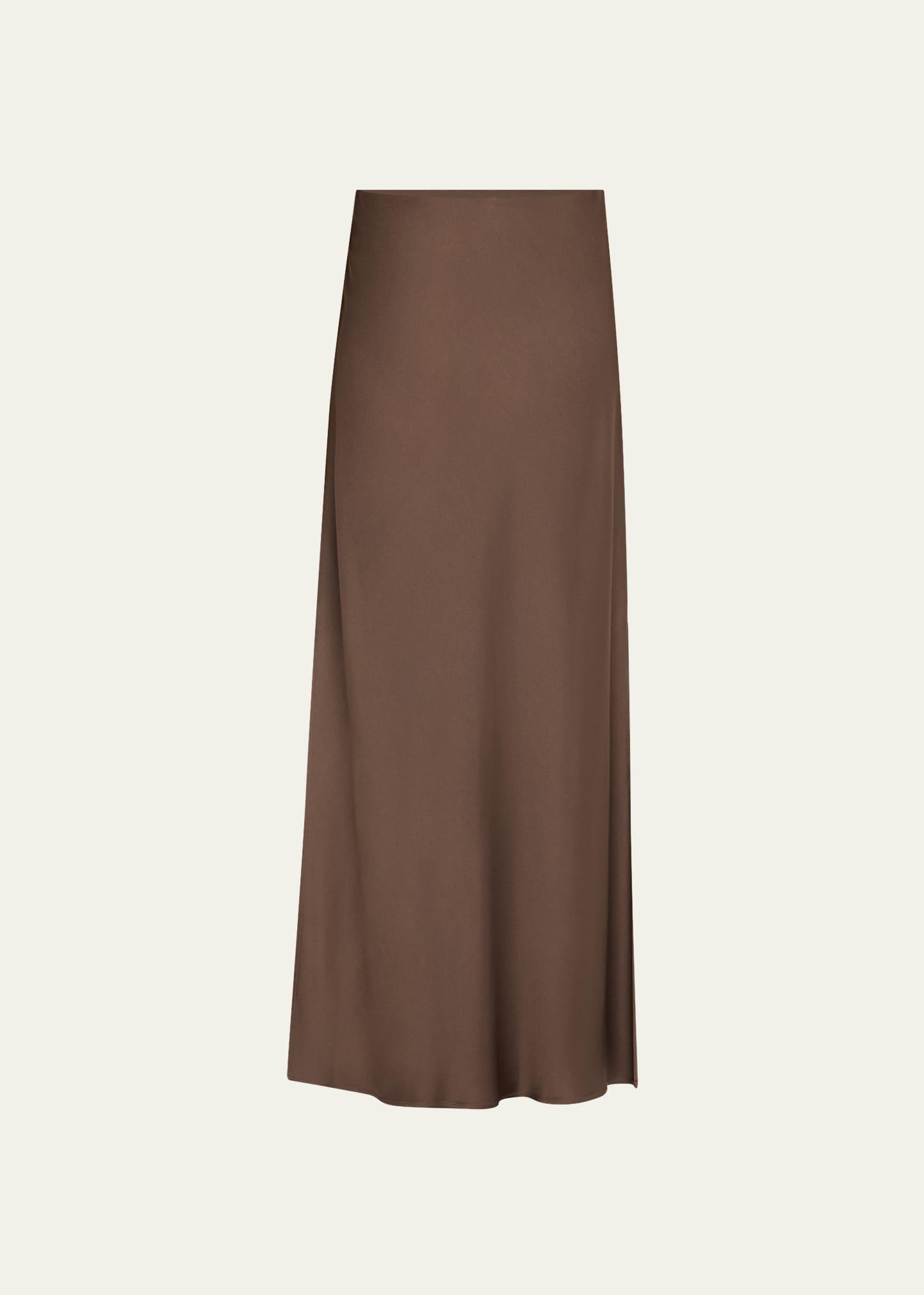 satin cady maxi pencil skirt
