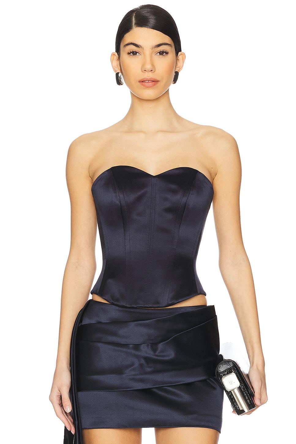 satin corset top