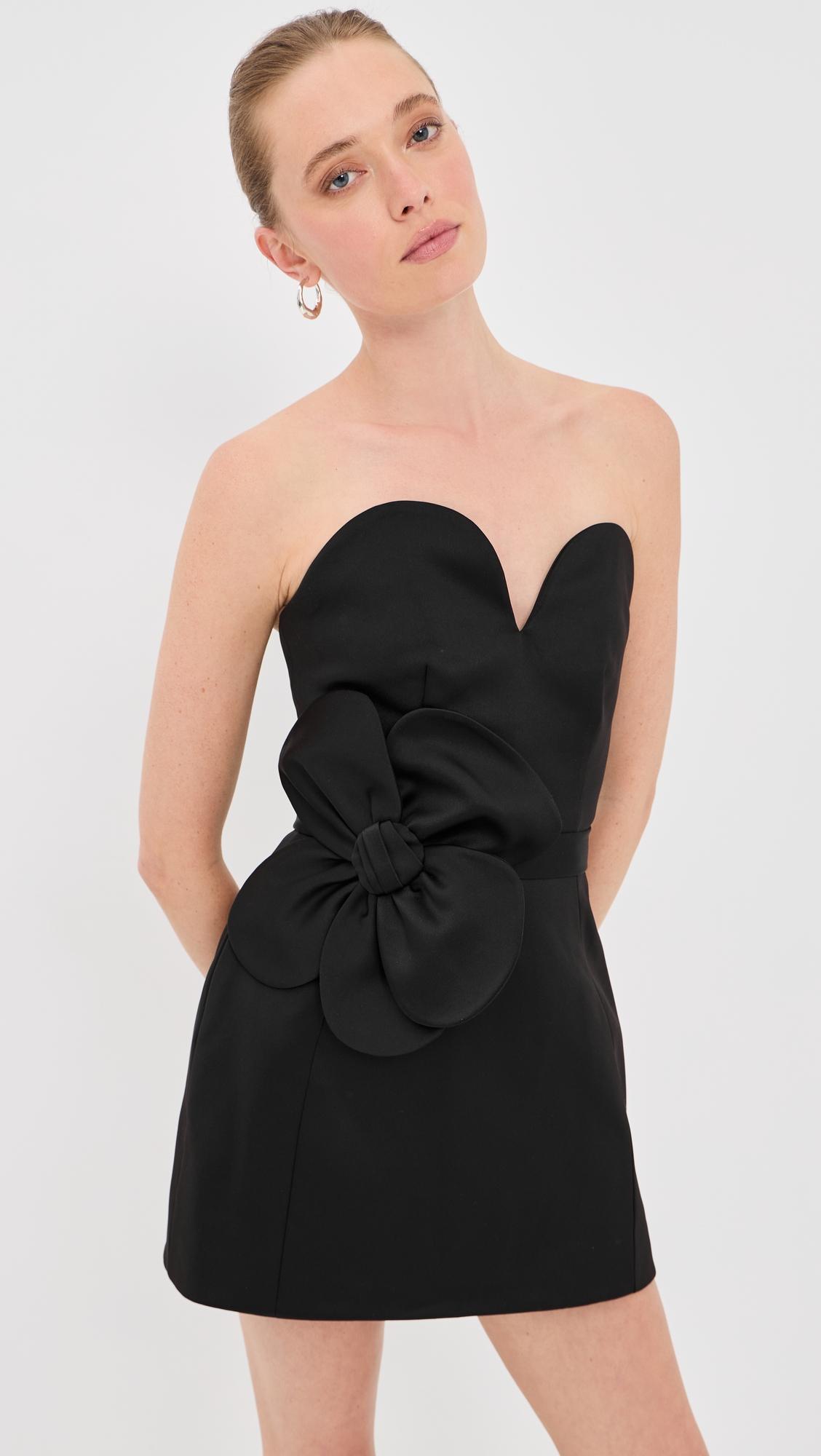 satin daisy belted dress