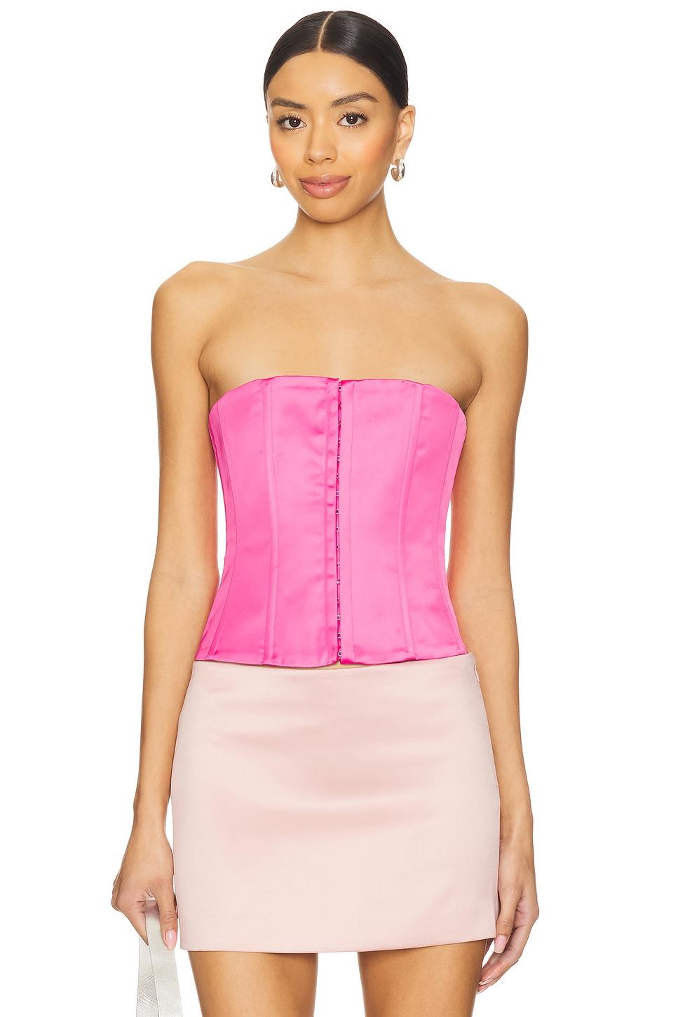 satin lace up corset