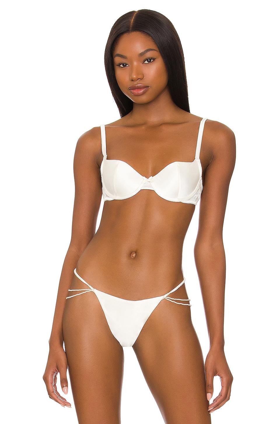 satin luxe balconette bra