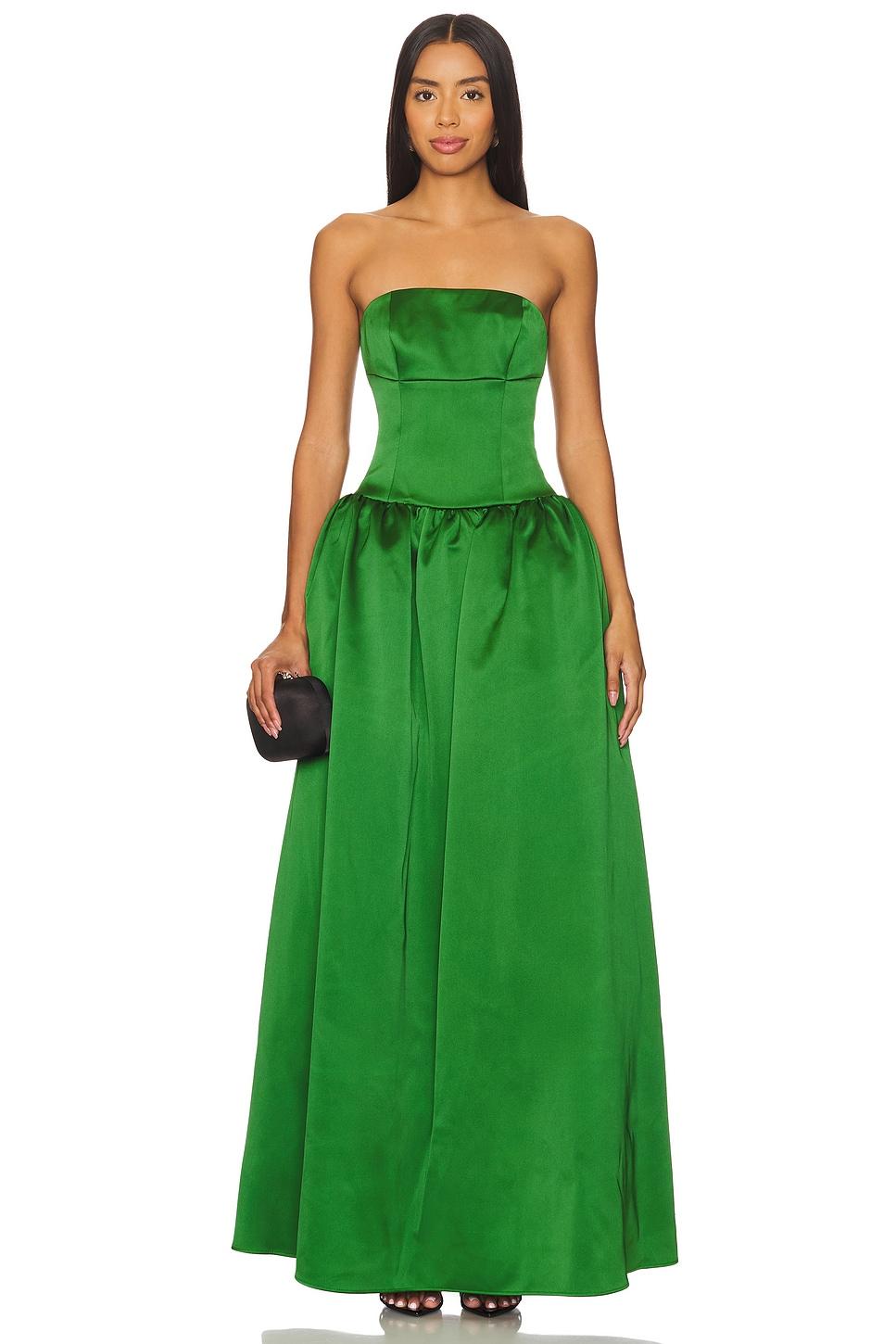 satin maxi dress